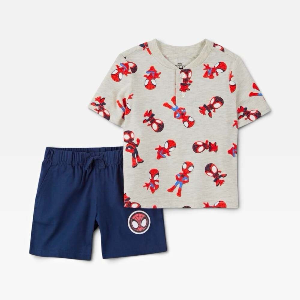Marvel Spidey & His Amazing Friends Boys 4T 2pc T-Shirt & Shorts Set Blue